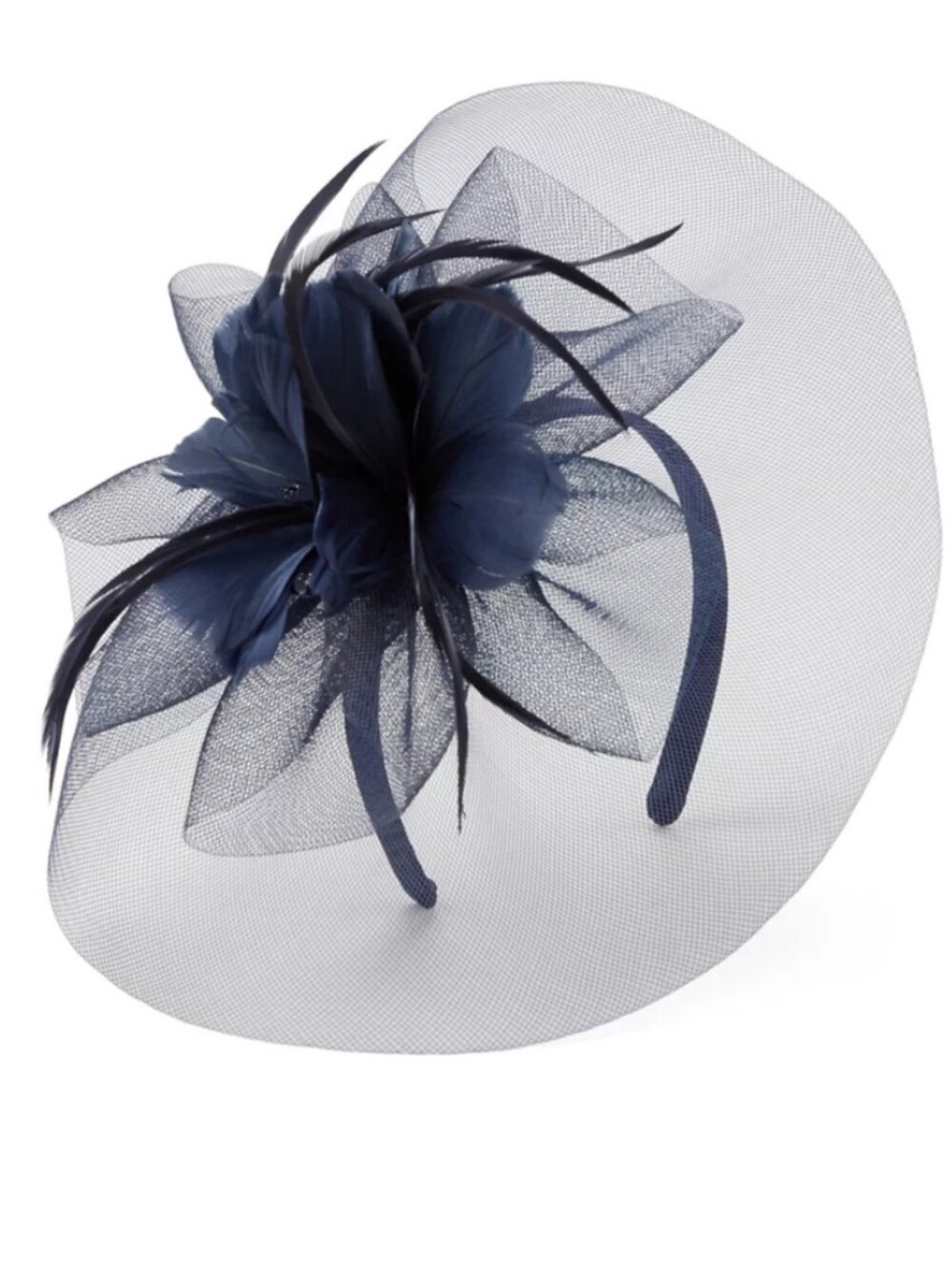 Bellissima Feather Flower Fascinator Headband